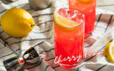 A glass of Cherry Fizz