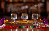 3 glasses of Mezcal Cocktails