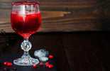 A glass of bloody red mead