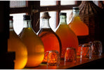 Five carboys of fermenting meads