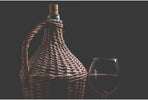 Mead carboy with glass