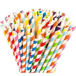 7.75 Hearts Eco-Flex Paper Straws - 600 ct.