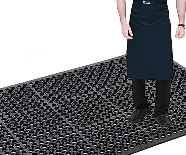 Envelor Anti Fatigue Rubber Floor Mat Non-Slip Restaurant Mat for Floors  Bar Drainage Mat Doormat Utility Garage Home Slip Pool Entry 24 x 36 Inches