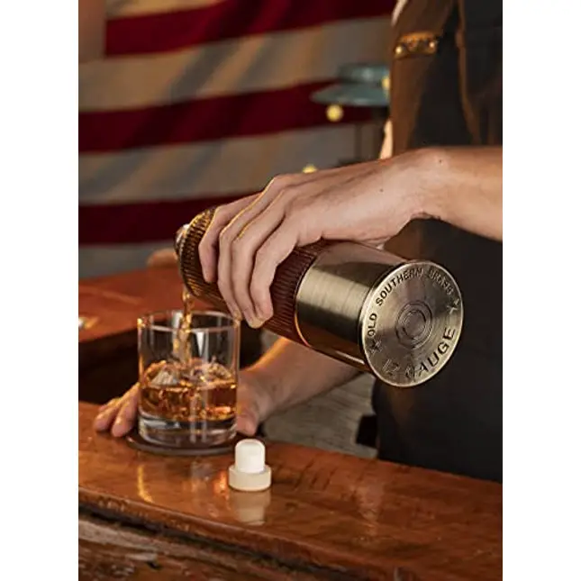 12 Gauge Patriotic Whiskey Decanter for Liquor Scotch Bourbon