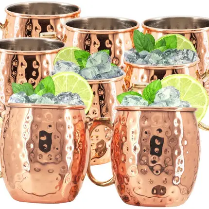 Moscow Mule Stainless Steel Mug with Brass Handle - Bulk Purchase - as low as USD $4.80 per mug