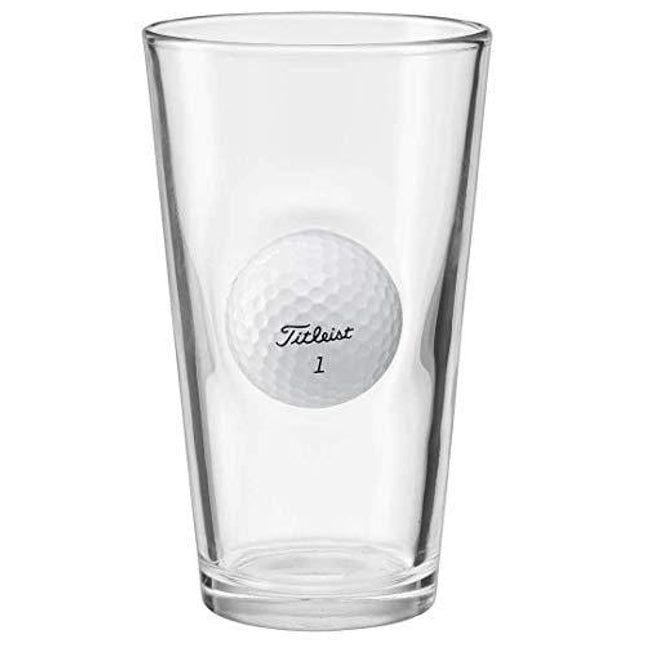 BenShot Pint Glass with Real Golf Ball Made in the USA