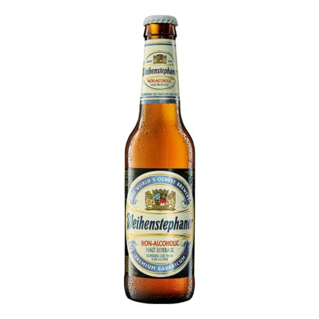 Weihenstephaner Non-Alcoholic Hefeweizen Beer 15 Pack, Made In Germany, 11.2oz/btl, includes Phone/Tablet Holder & Beer/Pairing Recipes