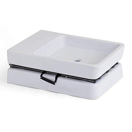 Modern Home 5' Portable Folding Party Ice Bin Table with Skirt - White