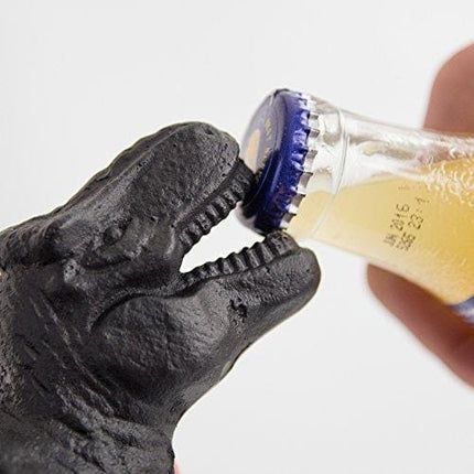 SUCK UK CAST IRON DINO BAR ACCESSORIES AND DECOR | NOVELTY T-REX Dinosaur Bottle Opener, 4.72 x 2.36 x 10.24 in, Multicolor