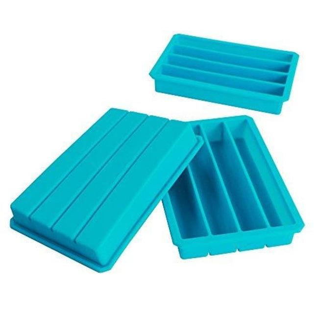 Webake Silicone Ice Cube Trays for Water Bottles Ice Cube Mold 12 Cavity, Easy Release Long Ice Cube Sticks For Bottled Beverage, Soda, Sport Drinks, Burritos Egg, Pack of 3