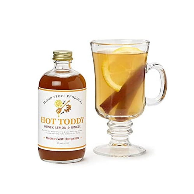 Wood Stove Winter Survival Cocktail Kit! Includes 8 Fl Oz Hot Toddy & 8 Fl Oz Mulling Syrup! All Natural Drink Mixes! Perfect Gifts For Family And Friends!