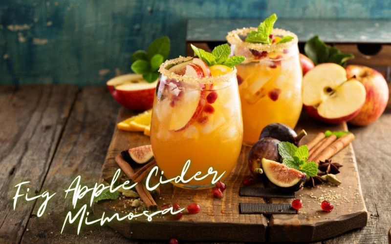 Fig Apple Cider Mimosa Recipe