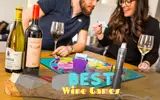 men and women playing wine games