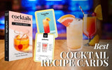 Box of recipe cards with cocktails