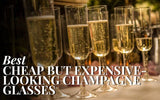 Champagne glasses filled with sparkling wine