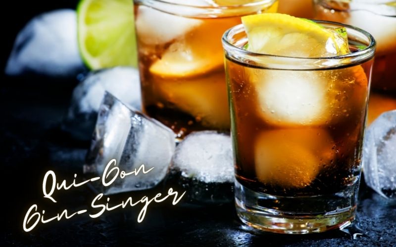 A glass of Qui-Gon Gin-Singer