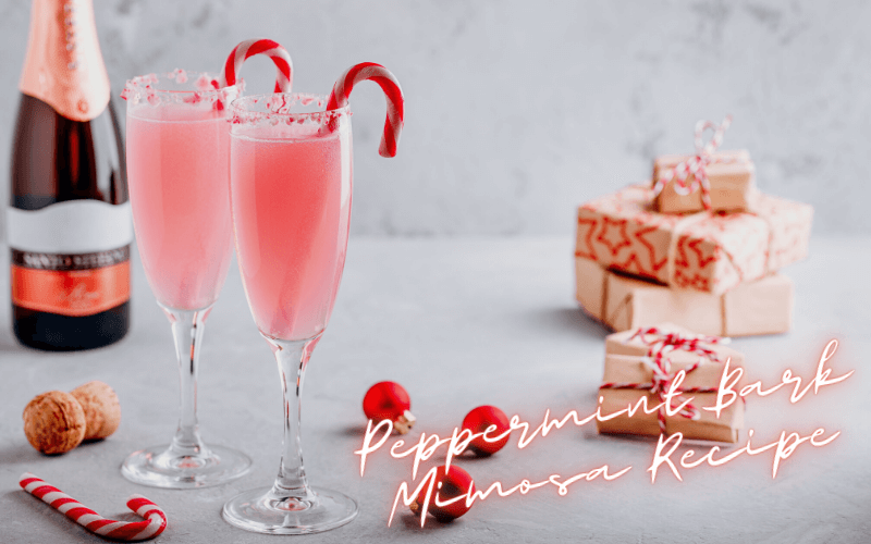 Peppermint Bark Mimosa Recipe