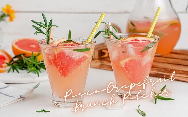 Pisco Grapefruit Brunch Pitcher Recipe