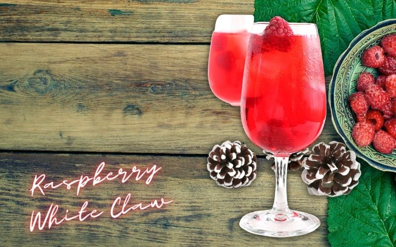 Glasses of Raspberry White Claw