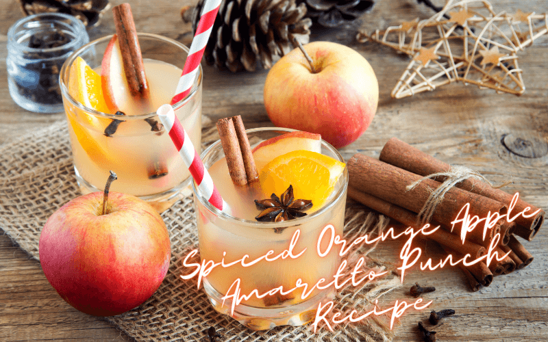 Spiced Orange Apple Amaretto Punch Recipe