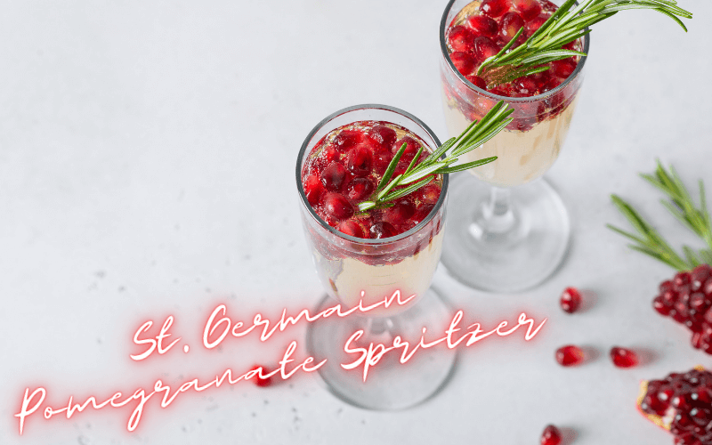 St. Germain Pomegranate Spritzer Recipe