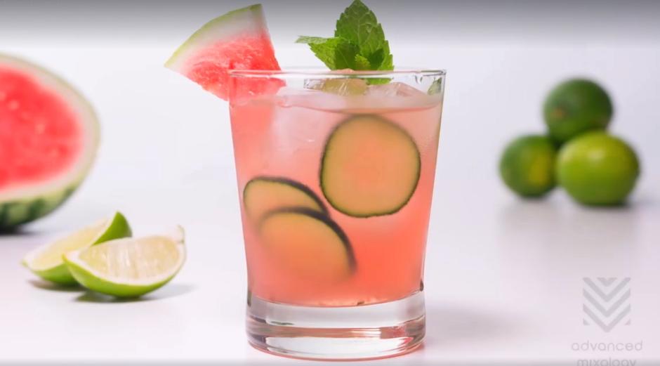 Watermelon Smash Vodka Cocktail Drink Recipe