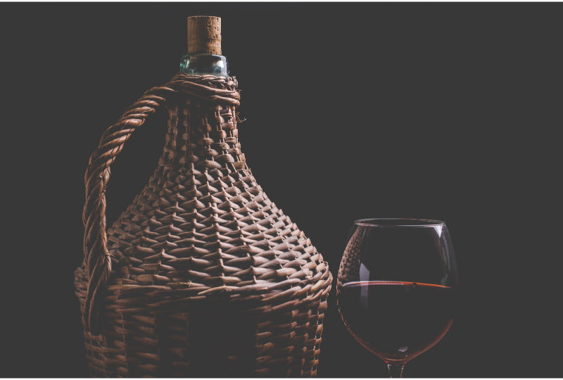 Mead carboy with glass