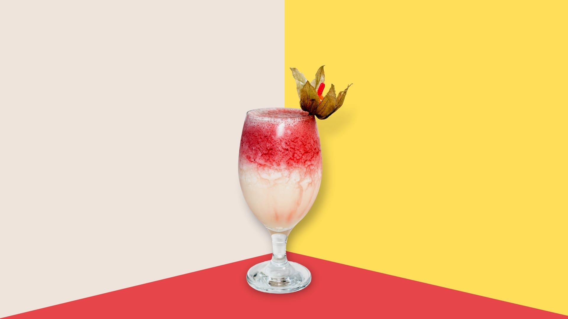 Strawberry Shake on Clear Drinking Glass