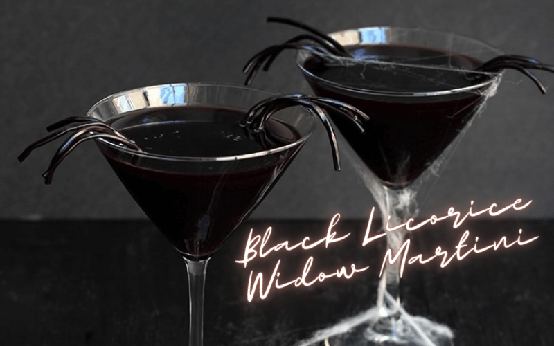 Black Licorice Widow Martini