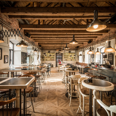 Elegant rustic bar design