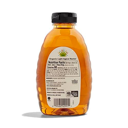 365 by Whole Foods Market, Agave Nectar Light Organic, 23.5 Ounce