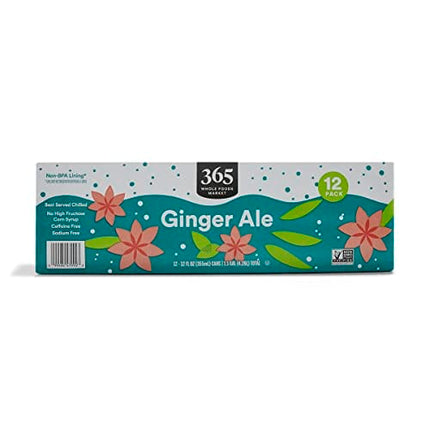 365 by Whole Foods Market, Soda Ginger Ale, 12 Fl Oz, 12 Pack
