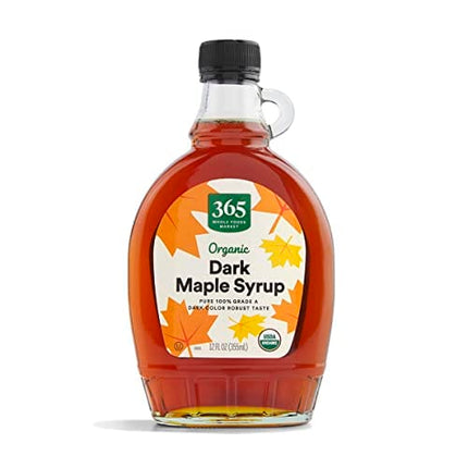 365 by Whole Foods Market, Syrup Maple Dark Amber Grade A Organic, 12 Fl Oz