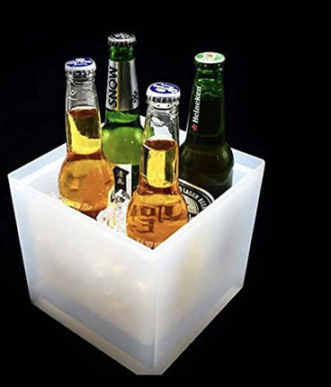 LED ice bucket, Bar Ice container for parties, Beverage tub for cocktail bar, Ice bucket for parties, Large Ice Bucket, Prodyne on Ice, Cooler Bucket, Beer Ice Bucket, 19cmx19cmx18.5cm