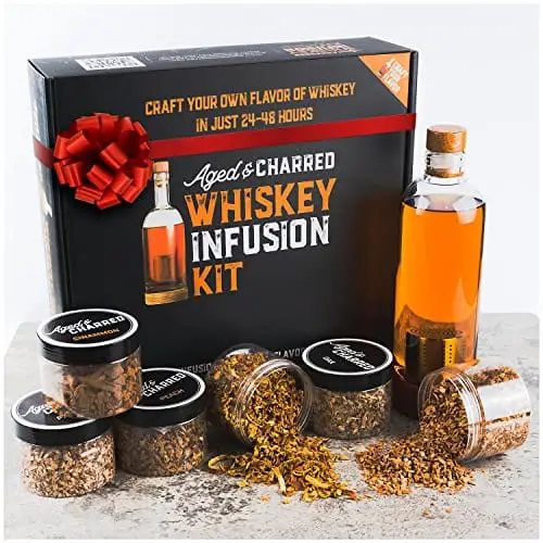 DIY Whiskey Making Kit - Gifts for Men, Husband, or Brother - Whiskey  Infusion Kit for Whisky, Bourbon, Whiskey Lovers - Mixology Set for  Bartender 
