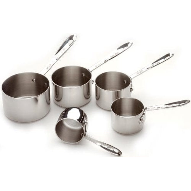 All-Clad Stainless Steel Measuring Cup Set, 5-Piece, Silver