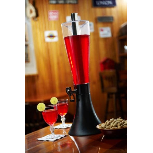 HOPR Tabletop Chiller and Beverage Dispenser & Beer Tower - 96 Oz Capacity with Super Chill Rod