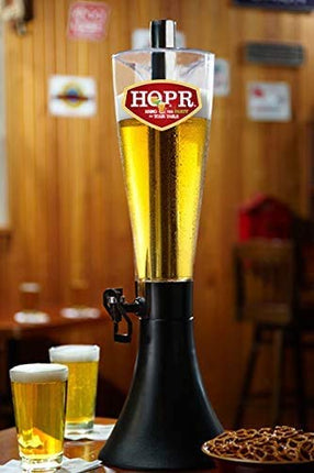 HOPR Tabletop Chiller and Beverage Dispenser & Beer Tower - 96 Oz Capacity with Super Chill Rod