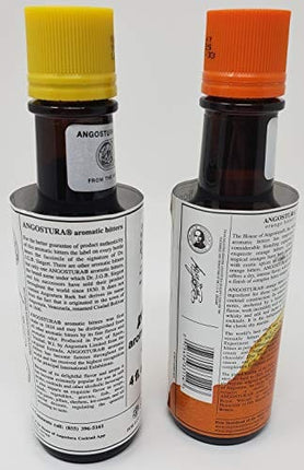 Angostura Aromatic Bitters and Orange Bitters 4 Fl. oz. Set.