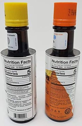 Angostura Aromatic Bitters and Orange Bitters 4 Fl. oz. Set.