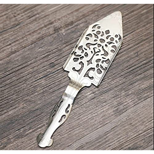 Absinthe Spoon Stainless Steel Absinthe Fountain Accessory Absinthe Dripper for Absinthe Glasses Sugar Cube Silver