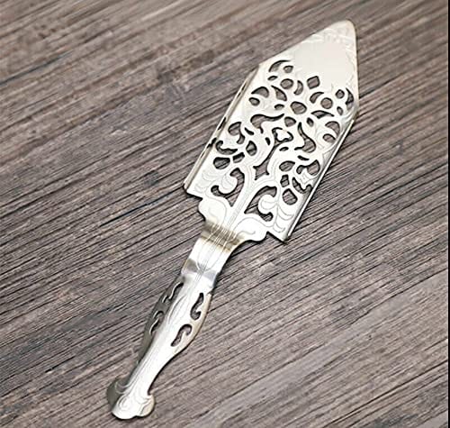 Absinthe Spoon, 304 Stainless Steel Unique Design Cocktail Bar Glass Cup Drinking Filter Wormwood Spoon Silvery Antique Wormwood Spoon