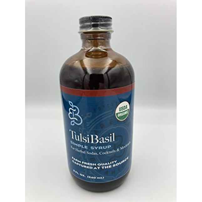Barefoot Botanicals Tulsi Basil Botanical Certified Organic Simple Syrup