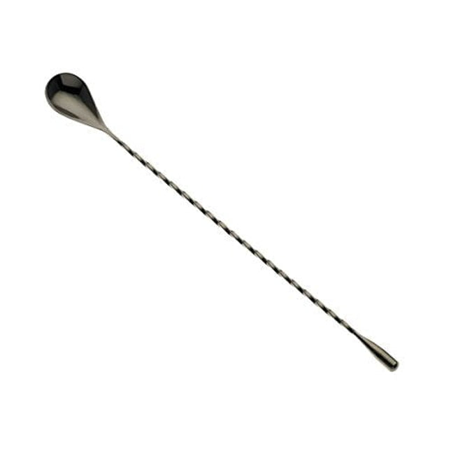 Barfly Bar Spoon, Teardrop End 11 13/16" (30.0 Cm), Gun Metal Black