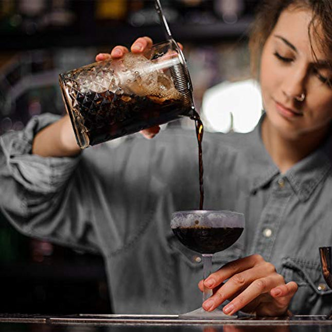 Hawthorne Cocktail Strainer - Stainless Steel Bar Strainer for Bartending, Bar Tool Drink Strainer for Bartenders and Mixologists