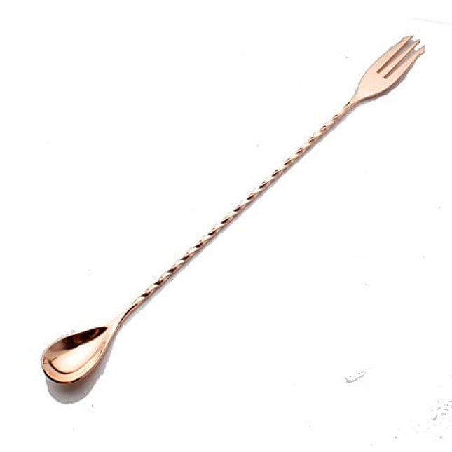 Mixing Bar Spoon 12 Inches 18/10 Stainless Steel Spiral Pattern Morphine Bartender Whiskey Cocktail Shaker Spoon