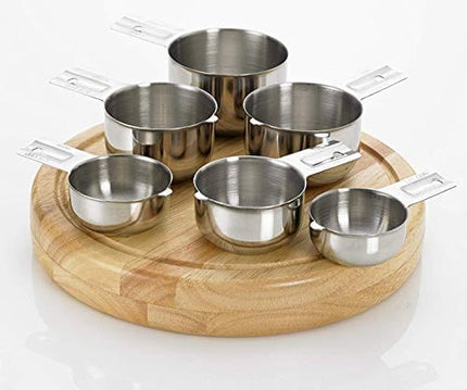 Bellemain One Piece Stainless Steel Measuring Cups - Nesting Measuring Cups for Kitchen, Bakers Measuring Cups, Dry Measuring Cups - Ml & Oz Measuring Cup for Liquid, Metal Measuring Cup Set of 6