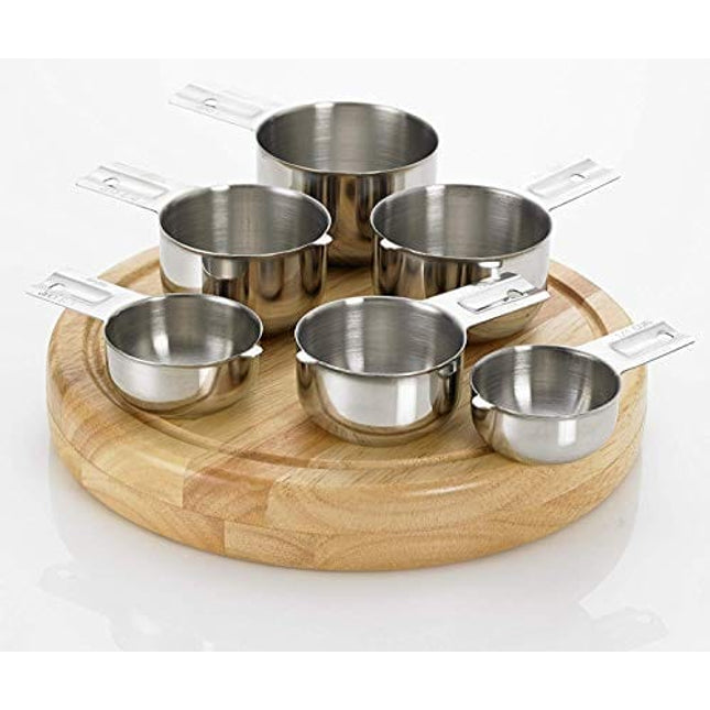 Bellemain One Piece Stainless Steel Measuring Cups - Nesting Measuring Cups for Kitchen, Bakers Measuring Cups, Dry Measuring Cups - Ml & Oz Measuring Cup for Liquid, Metal Measuring Cup Set of 6