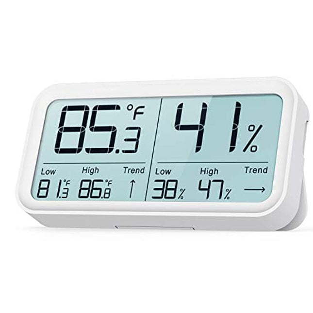 BFOUR Hygrometer Indoor Thermometer, Hygrometer Humidity Gauge Room Thermometer Digital Hygrometer Indoor Temperature Humidity Monitor High-Precision Digital Sensor(HD Large Display)