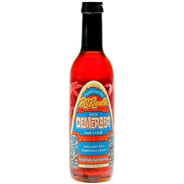 BG Reynolds Natural Tiki Cocktail Cane Syrup, Rich Demerara, 375 ml, Packaging May Vary